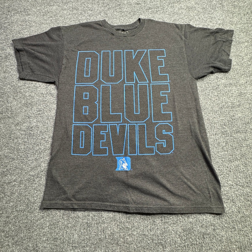Duke CSG T Shirt Mens M Gray Blue Devils NCAA Basketball Short Sleeve